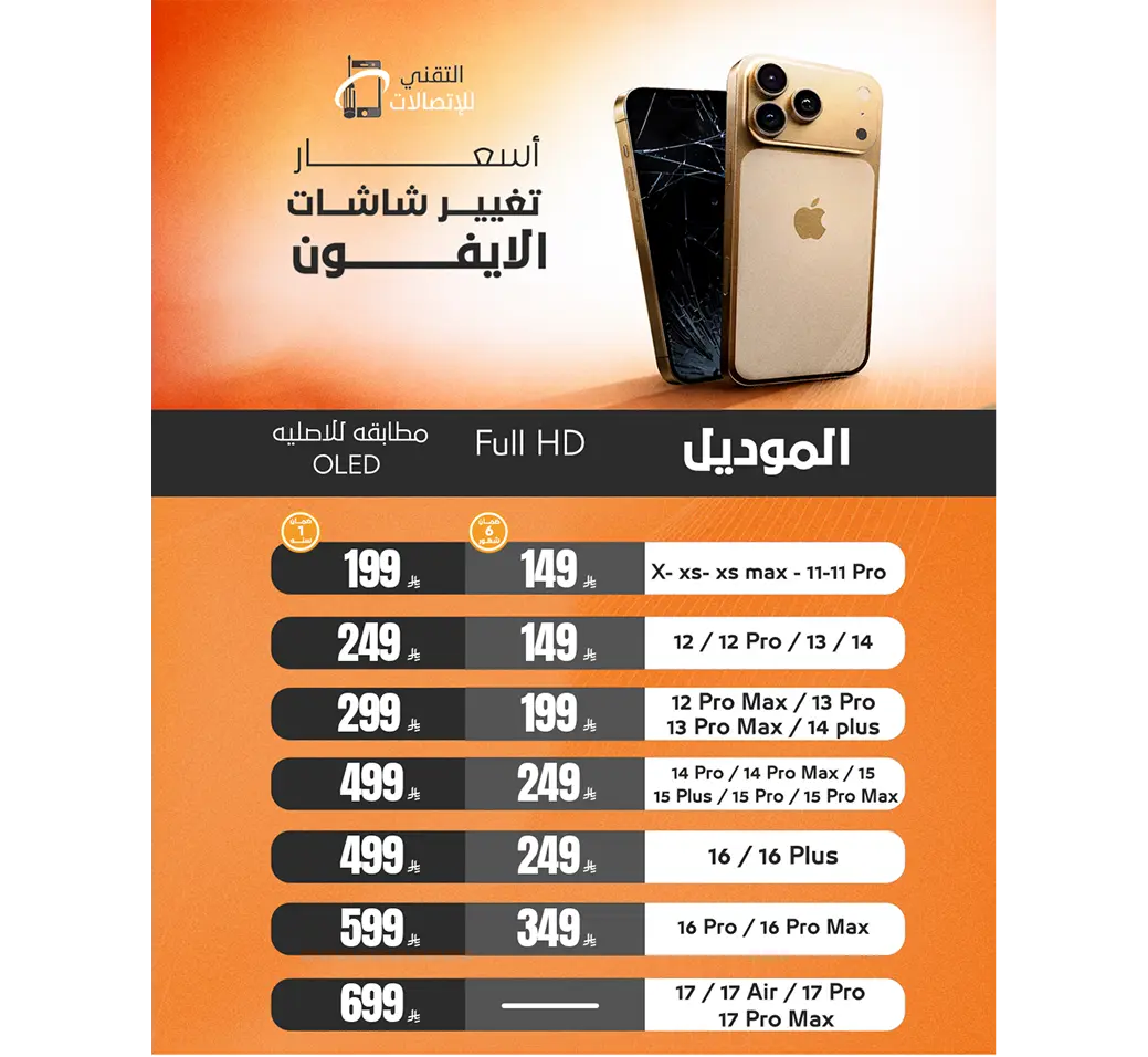 تغيـر شاشات الايفون