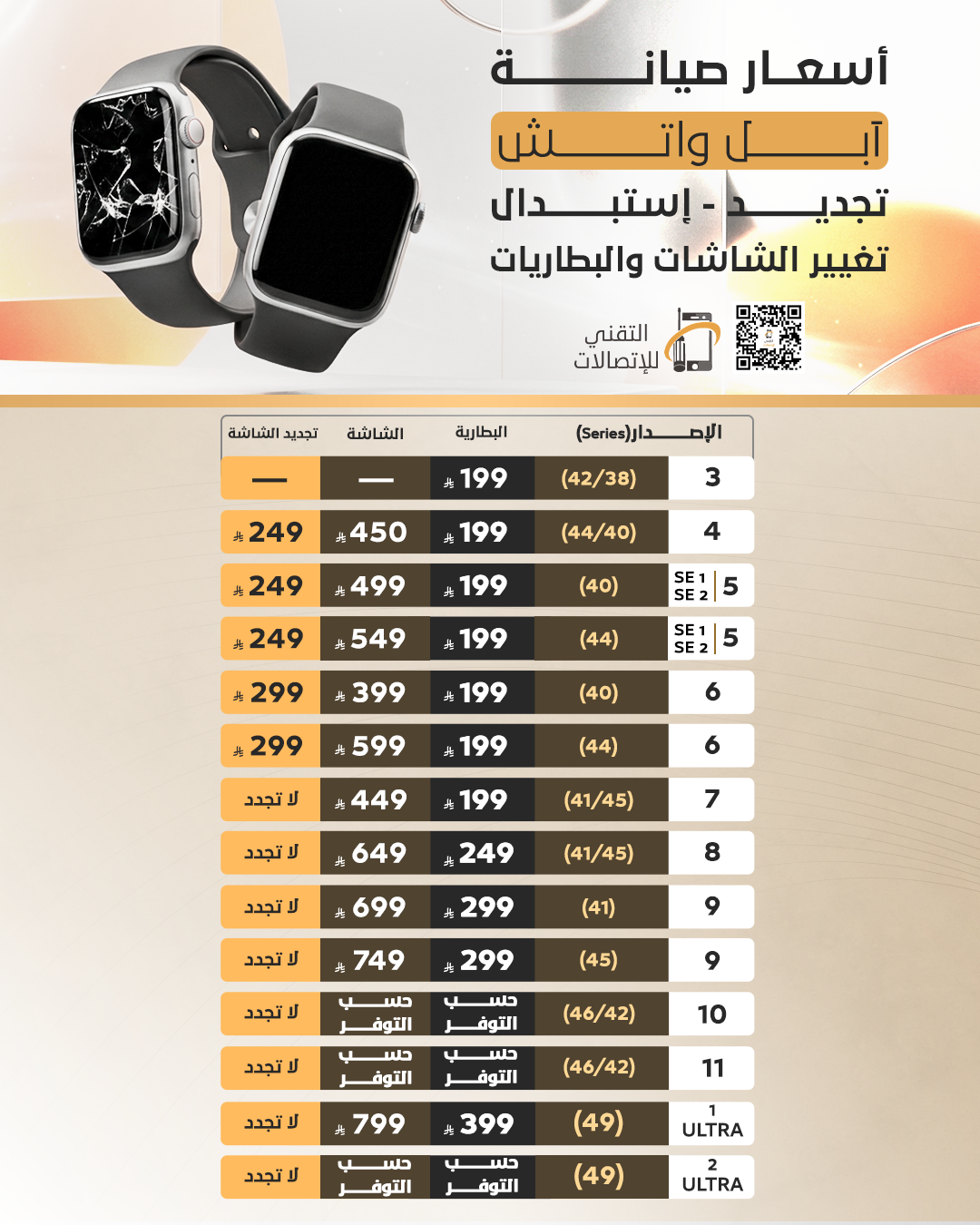 صيانة أبل واتش